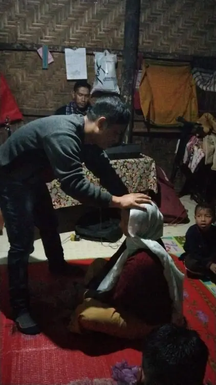 Praying for sick person